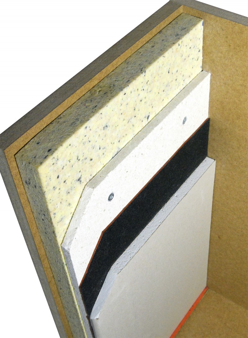 Фото образцов звукоизоляционной конструкции стен "БК-старт"