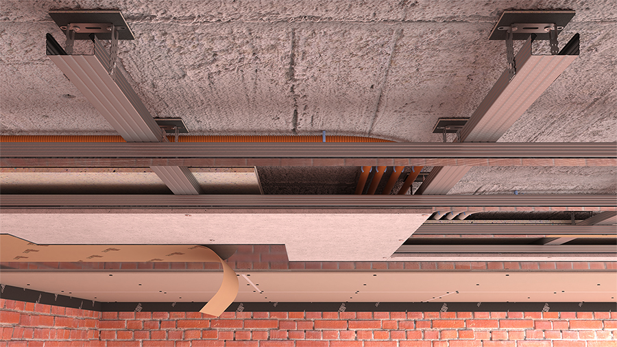 Потолок стандарт с панелью DB-heavy-panel-25
